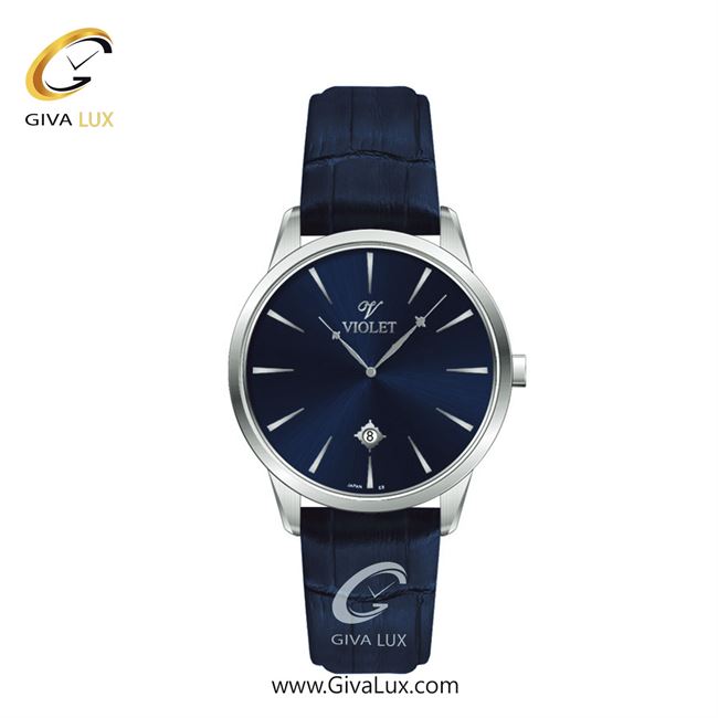 ساعت مچی اورجینال زنانه ویولت VIOLET نقره ای | سرمه ای| سرمه ای| کد رفرنس 0551